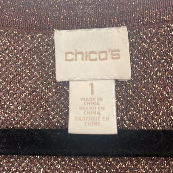 NWOT Chico’s Open Short Sleeved Sweater Size 1 (Small) - Picture 5 of 10